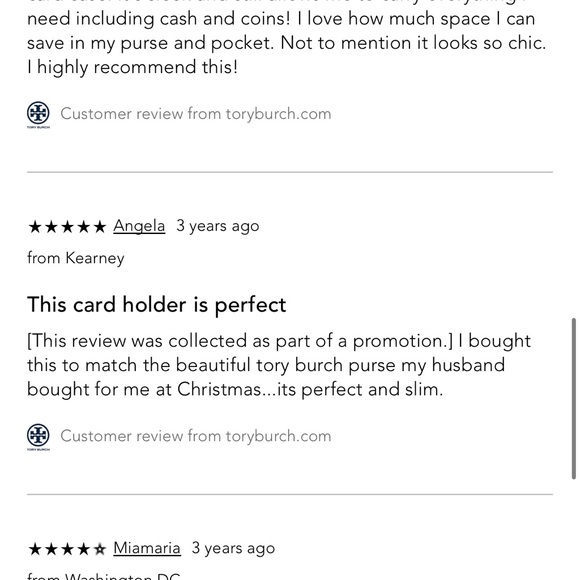 Tory Burch - Walker Leather Top Zip Card Case (Gently Used) - Picture 8 of 8